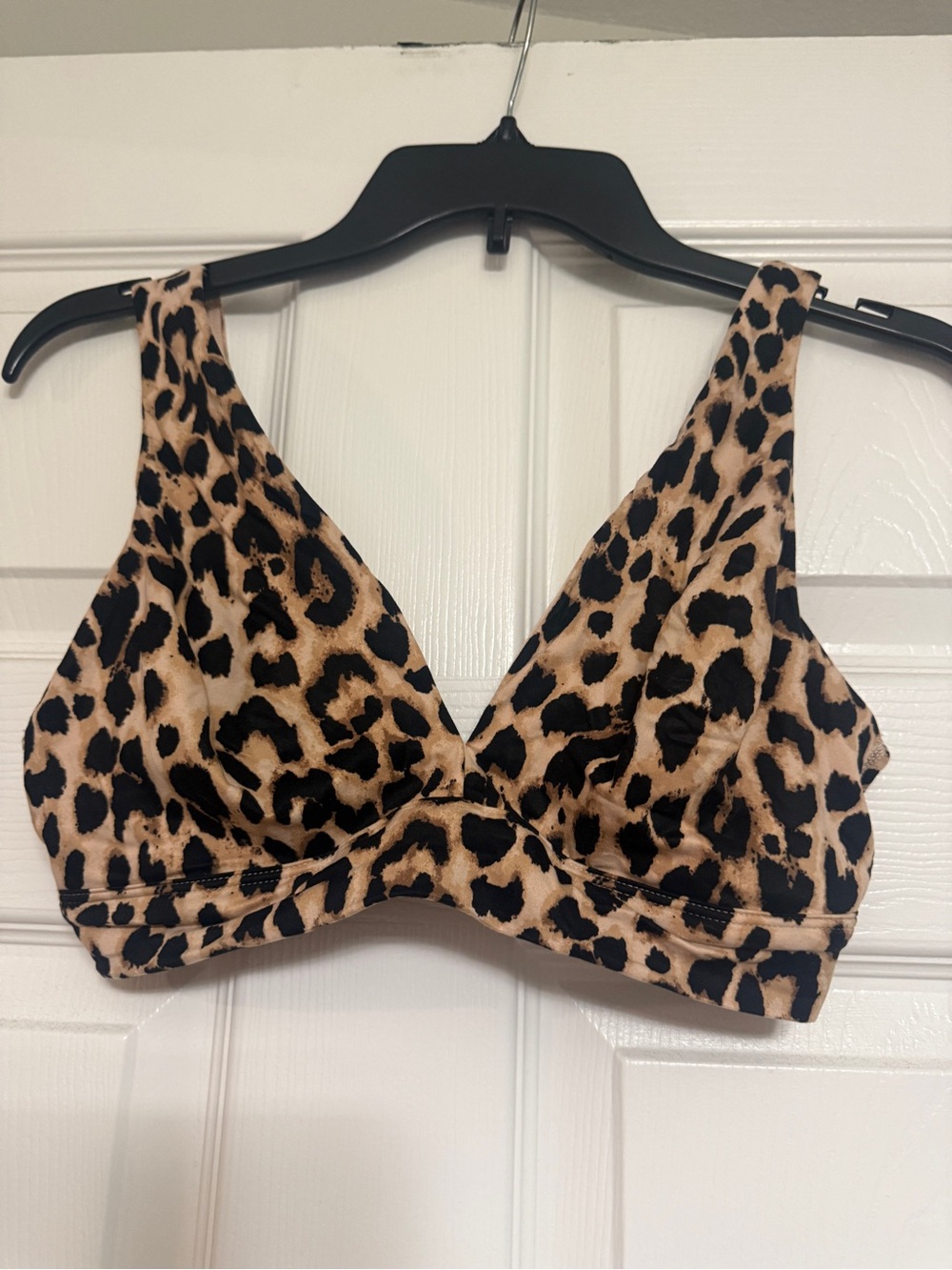 Victoria's Secret Leopard Print Wireless Bralette - Brown/Black